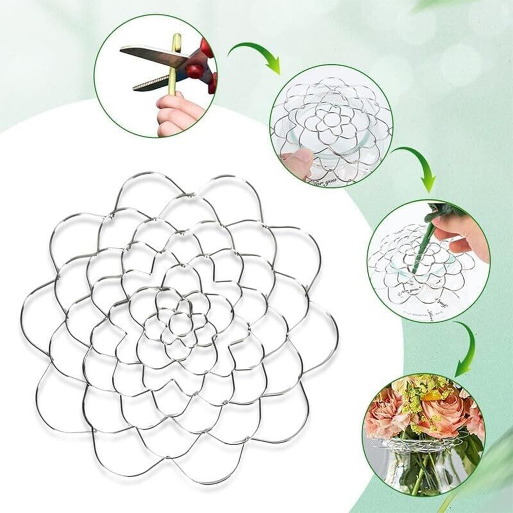 3 Pack Wire Flower Arranging Tool Reusable Bendable Flower Grid_7