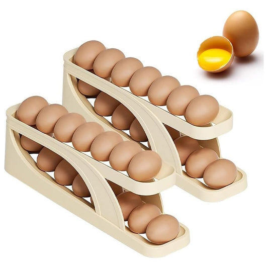 Double-Layer Roll Down Refrigerator Egg Dispense Tray_1