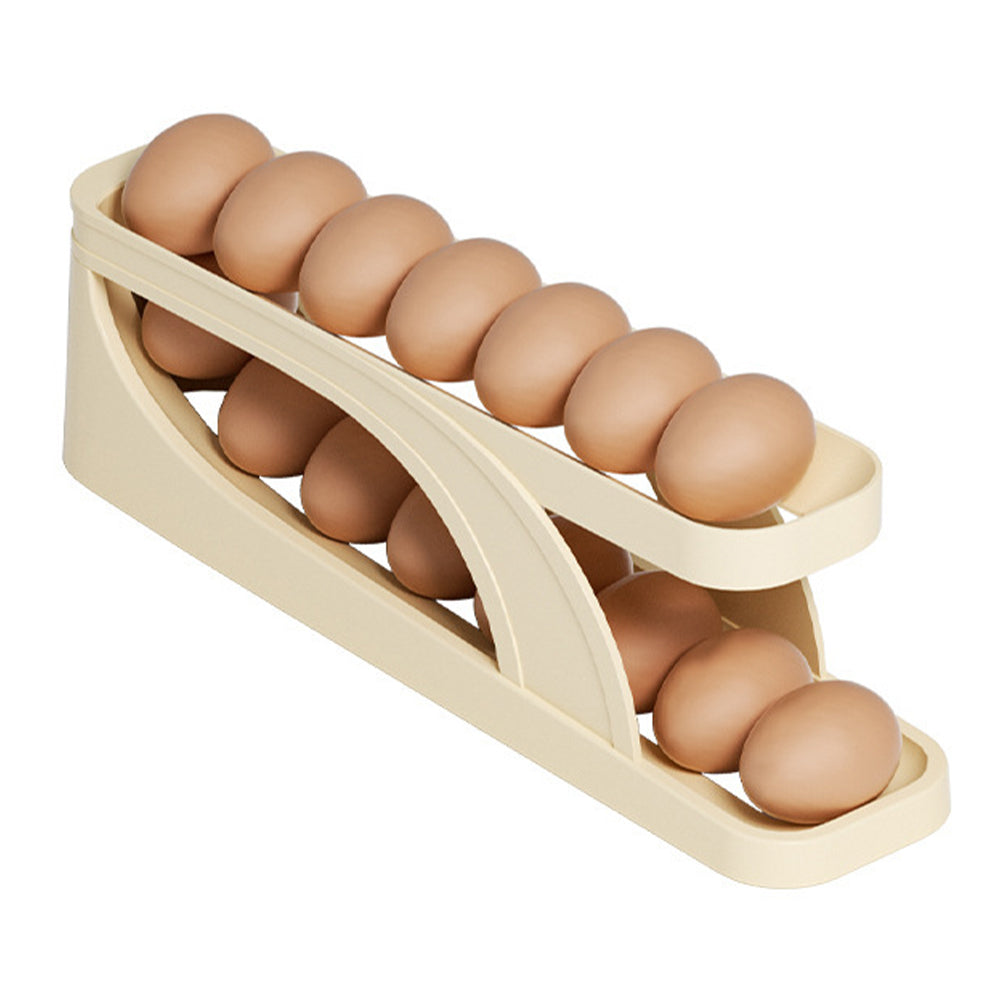 Double-Layer Roll Down Refrigerator Egg Dispense Tray_2