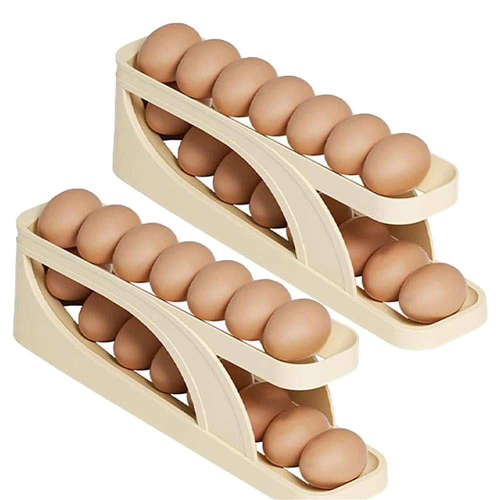 Double-Layer Roll Down Refrigerator Egg Dispense Tray_3