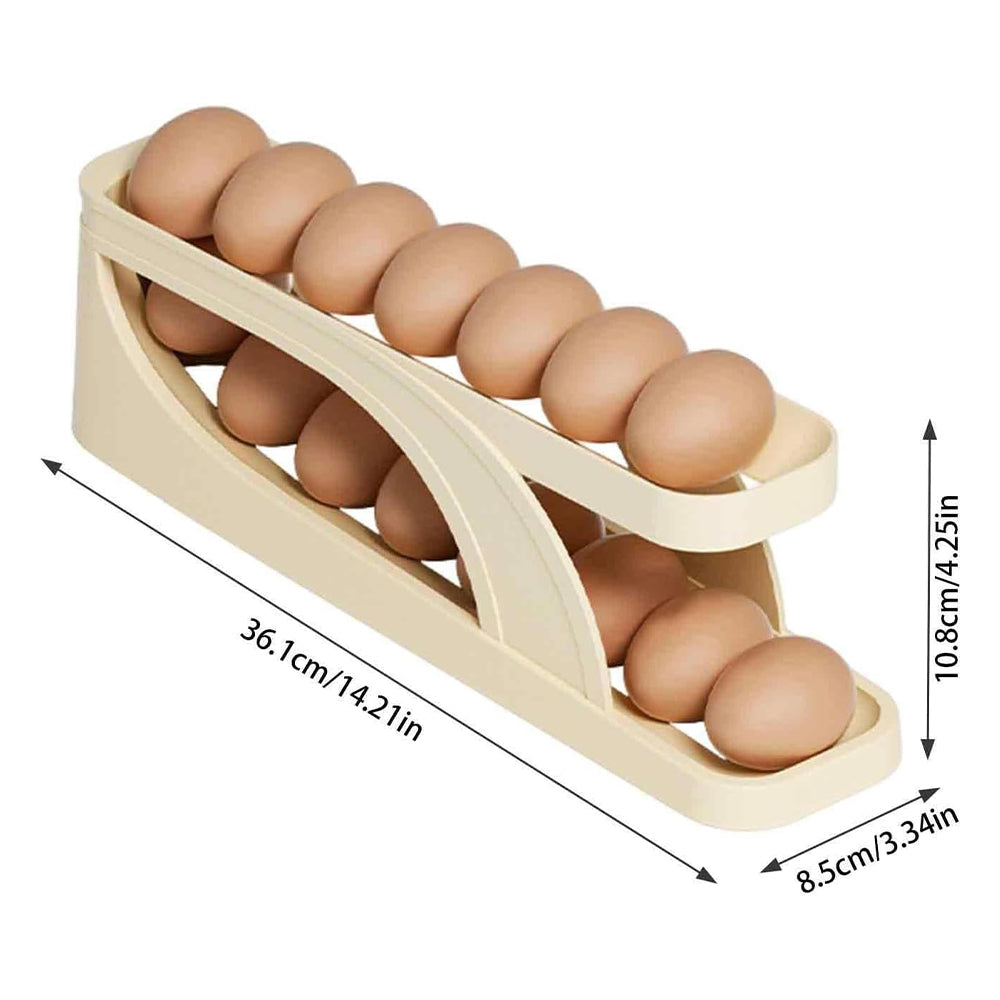Double-Layer Roll Down Refrigerator Egg Dispense Tray_4