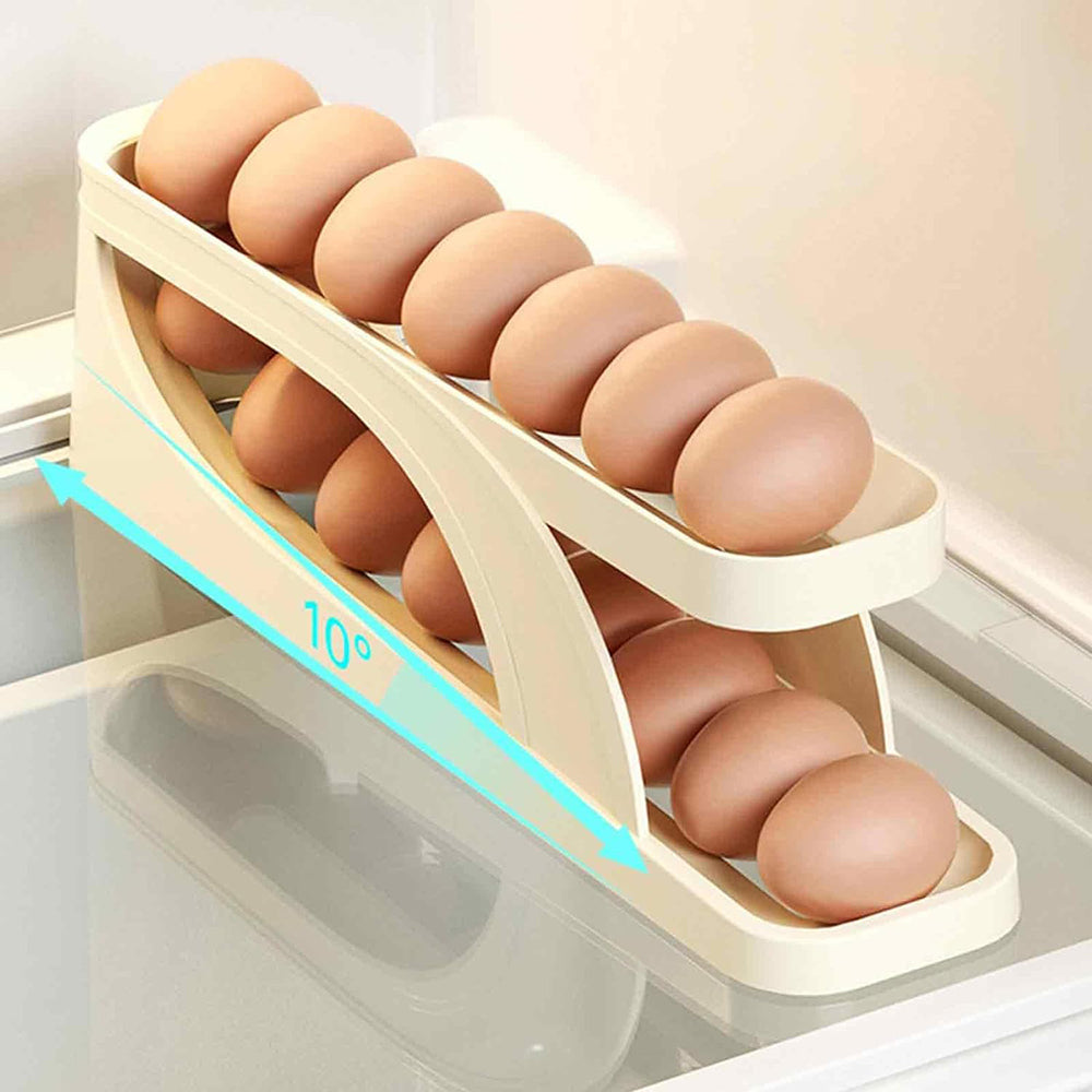 Double-Layer Roll Down Refrigerator Egg Dispense Tray_6