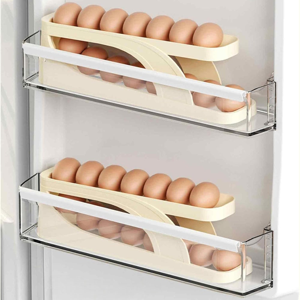 Double-Layer Roll Down Refrigerator Egg Dispense Tray_9