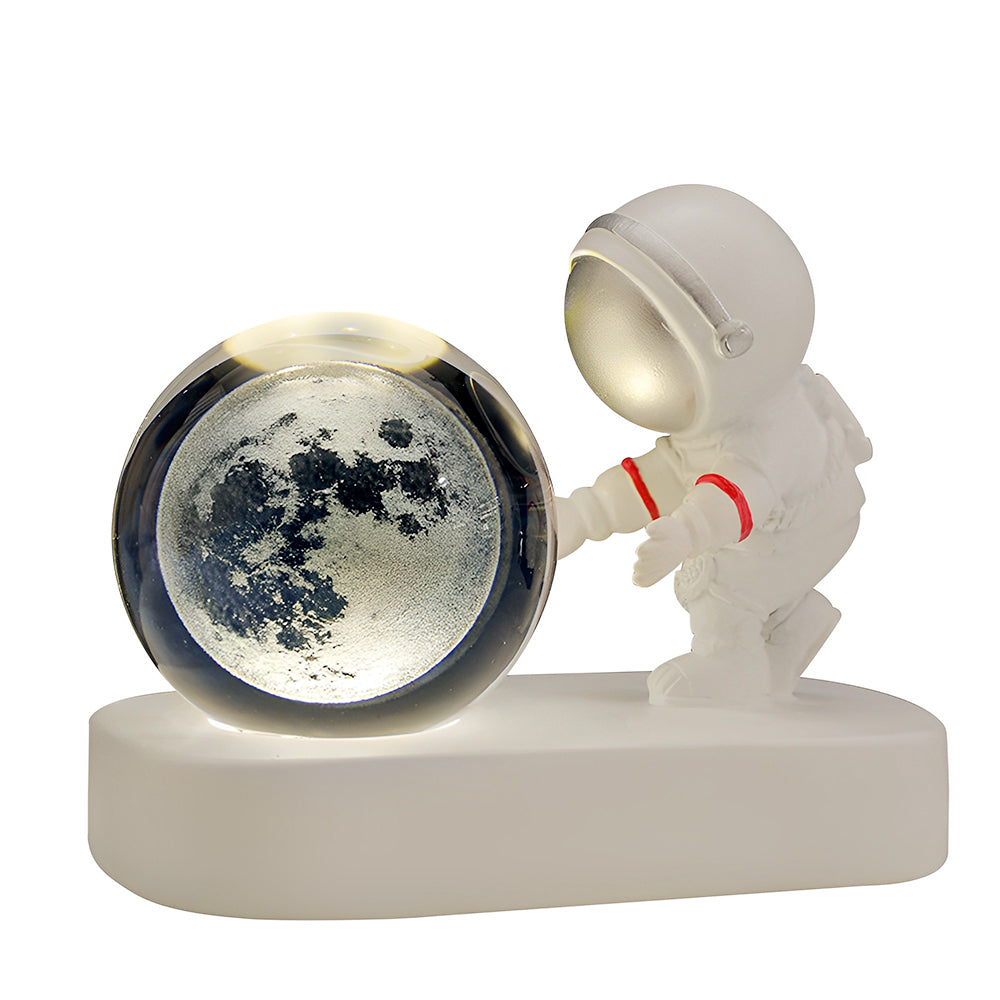 Astronaut 3D Crystal Ball Night Light for Home Décor - USB Plugged In_1