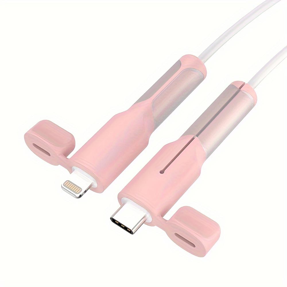 Mobile Phone Data Cable Protective Cover Silicone Anti-break Charging Cable Protective Cover With Dust Cap_25
