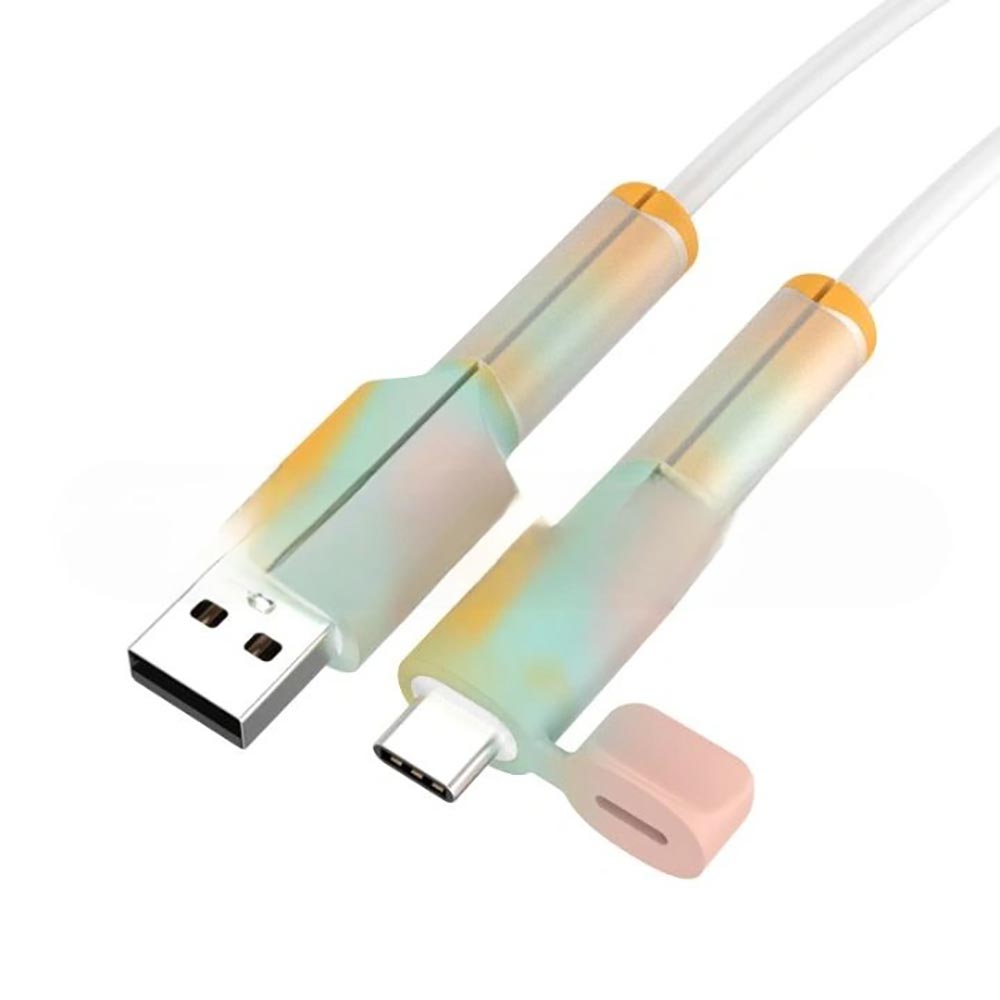 Mobile Phone Data Cable Protective Cover Silicone Anti-break Charging Cable Protective Cover With Dust Cap_35