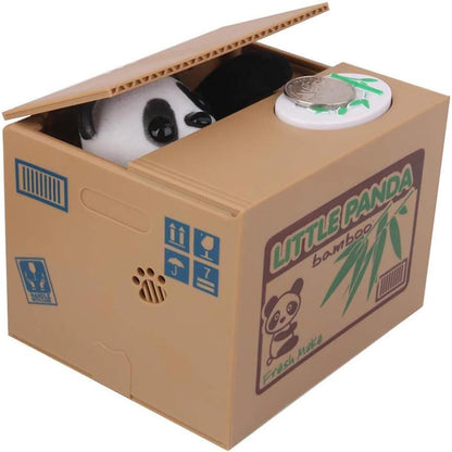 Creative Stealing Coins Panda Piggy Bank_2