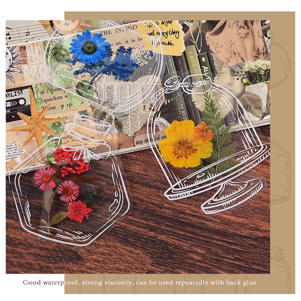 20pcs Handmade Transparent Dried Flower Bookmark_10