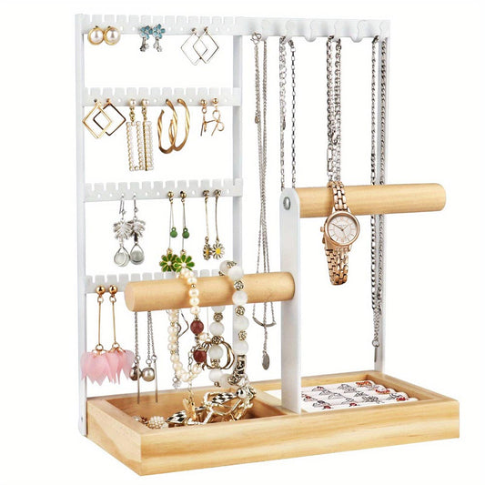 Desktop Jewelry Organizer Jewelry Stand With Ring And Bracelet Holder_0