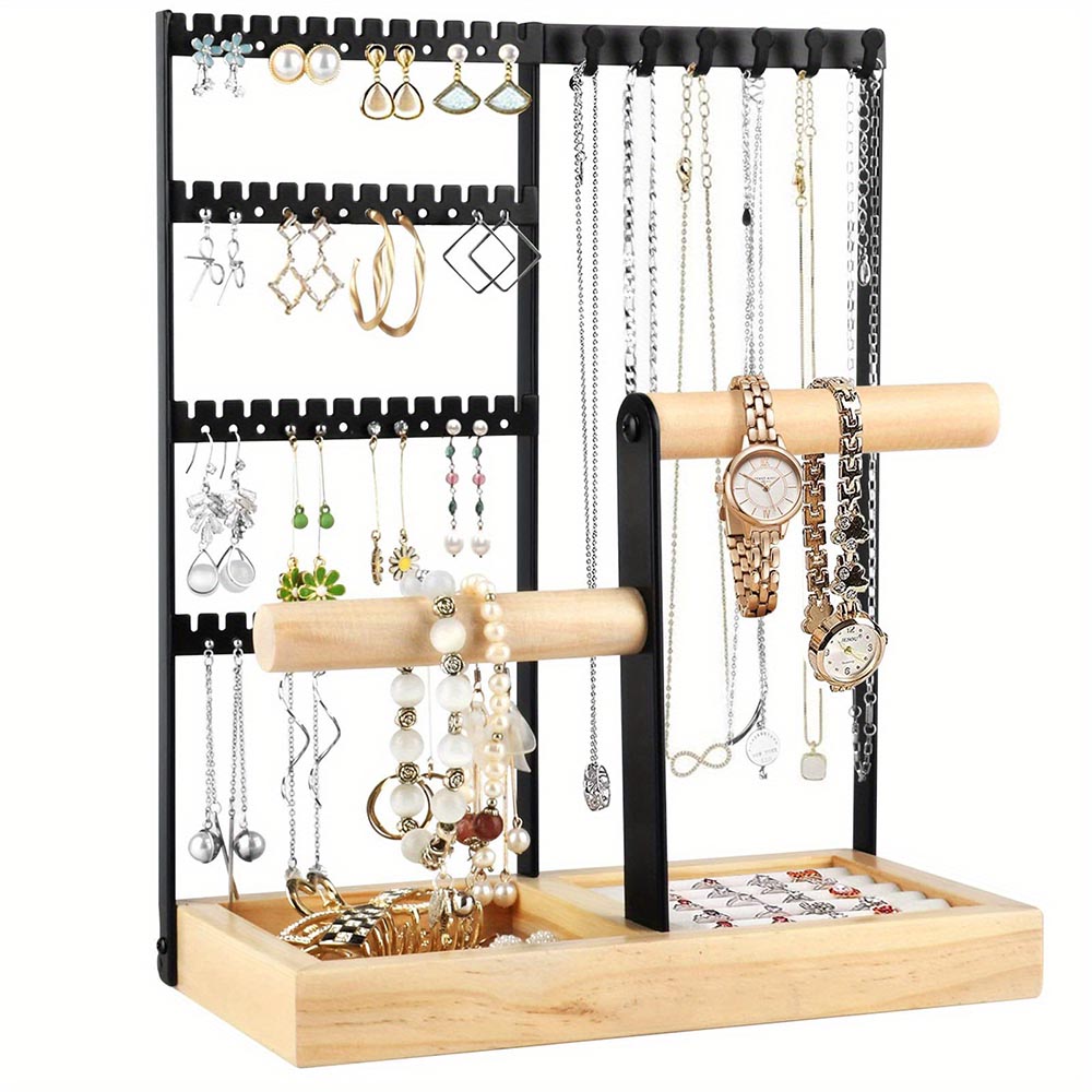 Desktop Jewelry Organizer Jewelry Stand With Ring And Bracelet Holder_1