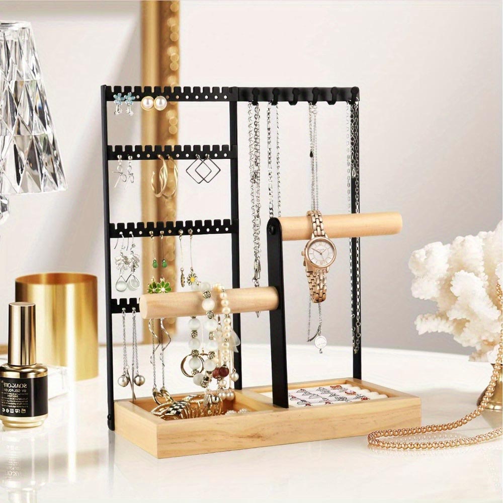 Desktop Jewelry Organizer Jewelry Stand With Ring And Bracelet Holder_7