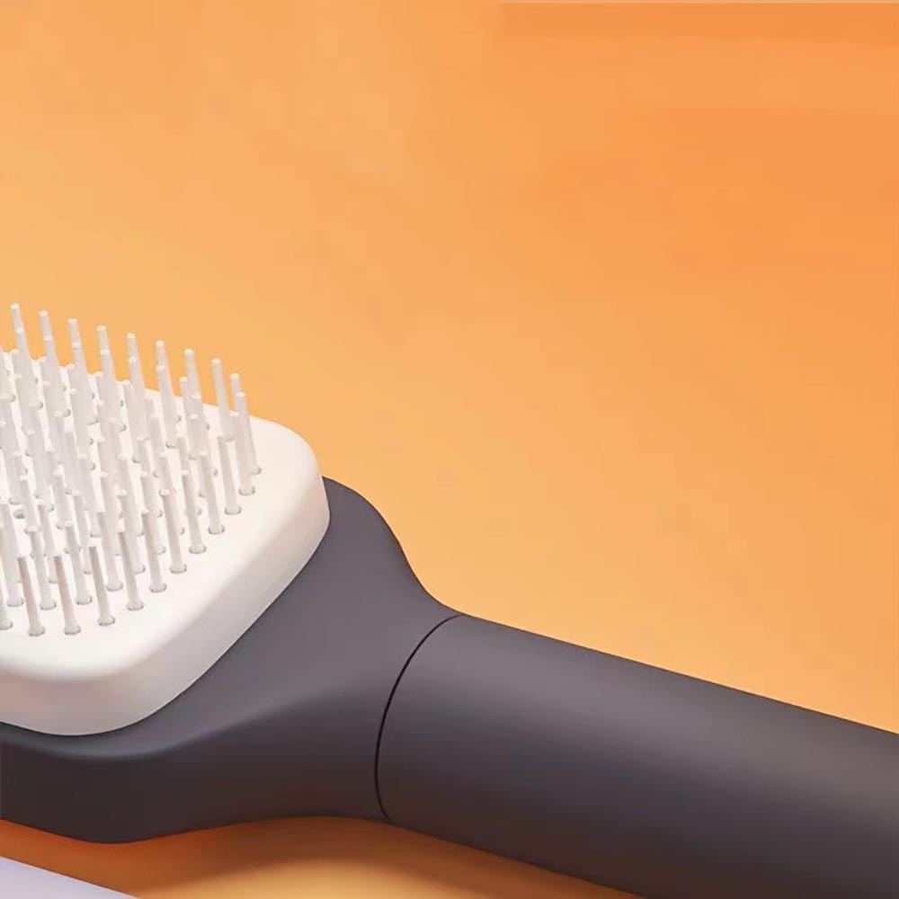 Anti-Static Massage Comb Scalable Rotate Lifting Self Cleaning Hairbrush_5