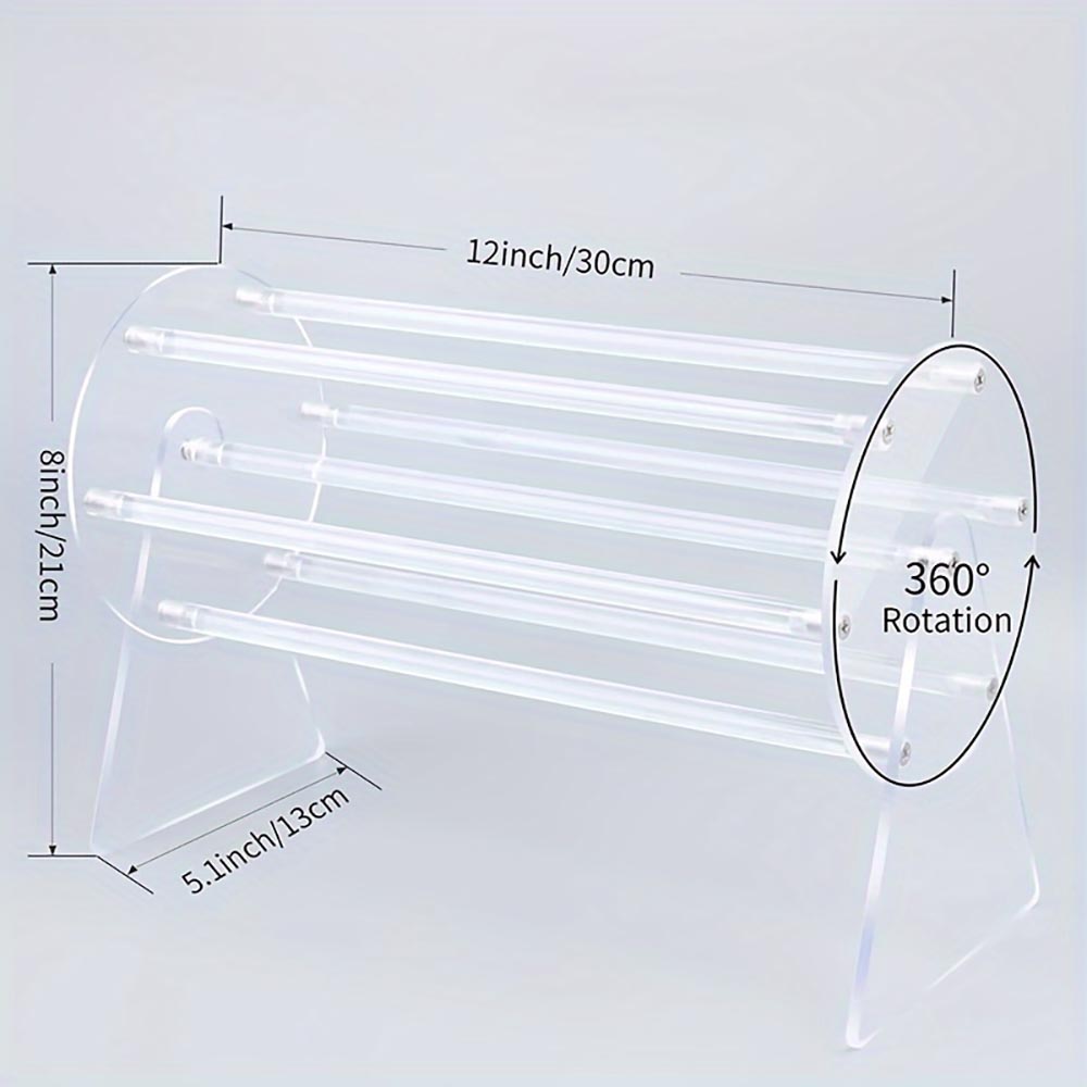 360-Degree Acrylic Claw Clip and Hair Clip Organizer and Storage Holder_13