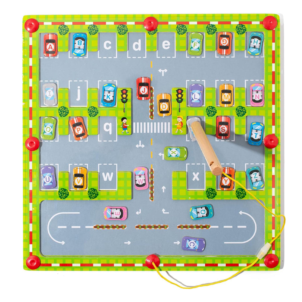 Magnetic Alphabet Maze Letter Puzzle Montessori Educational Toys_1