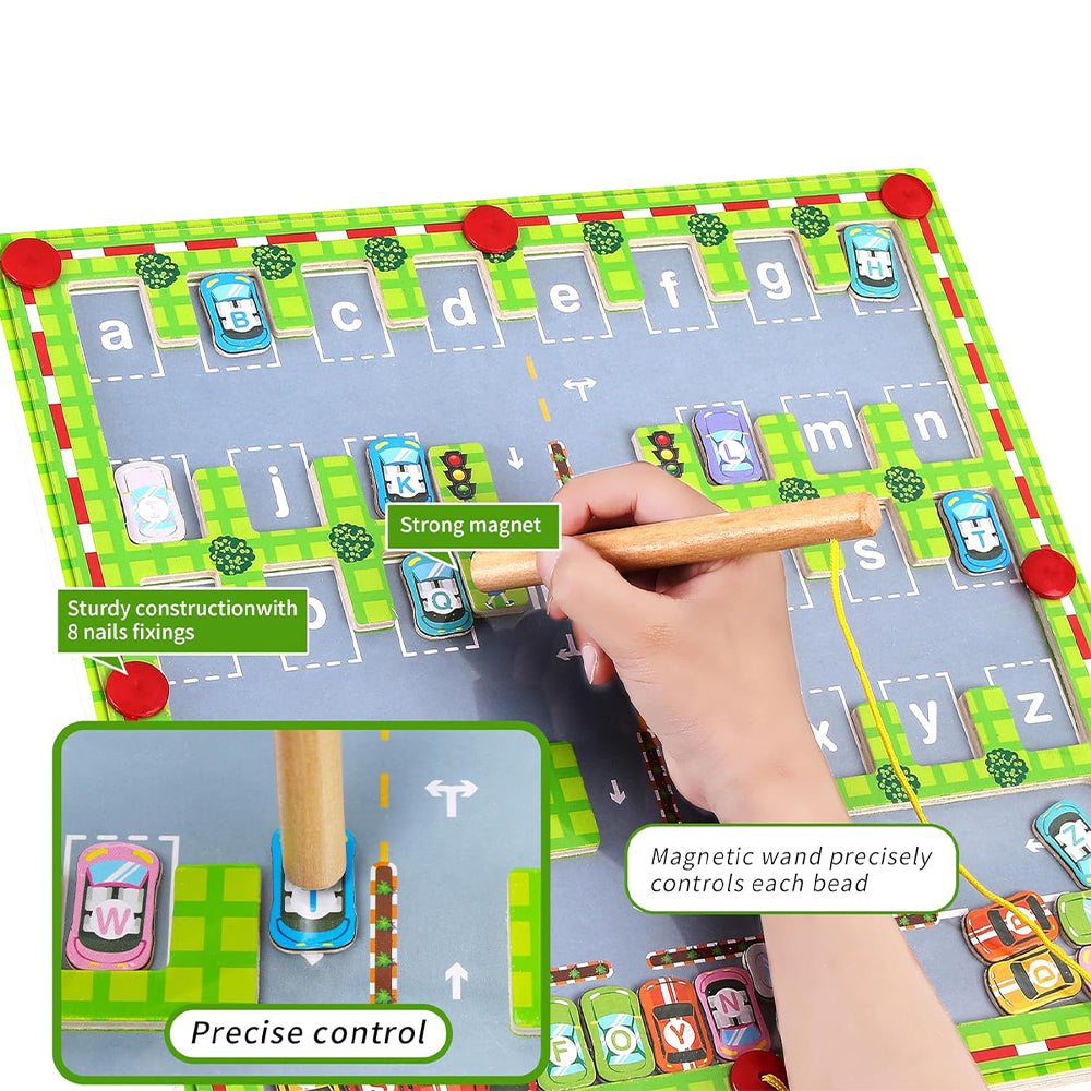 Magnetic Alphabet Maze Letter Puzzle Montessori Educational Toys_10