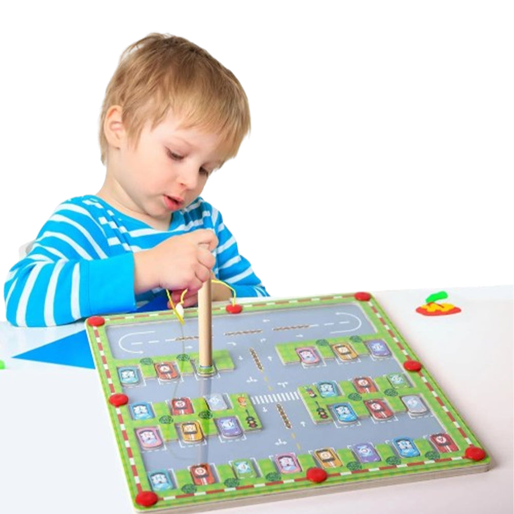 Magnetic Alphabet Maze Letter Puzzle Montessori Educational Toys_8