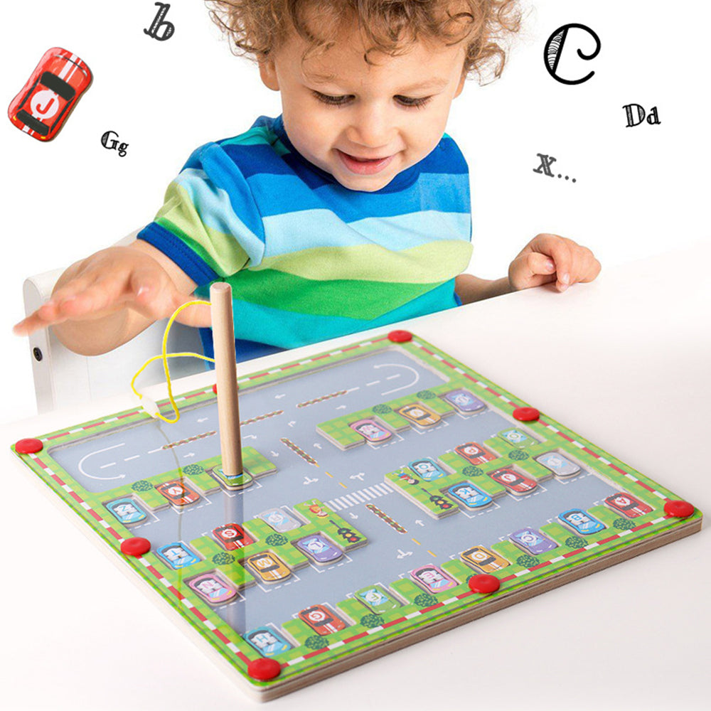 Magnetic Alphabet Maze Letter Puzzle Montessori Educational Toys_7