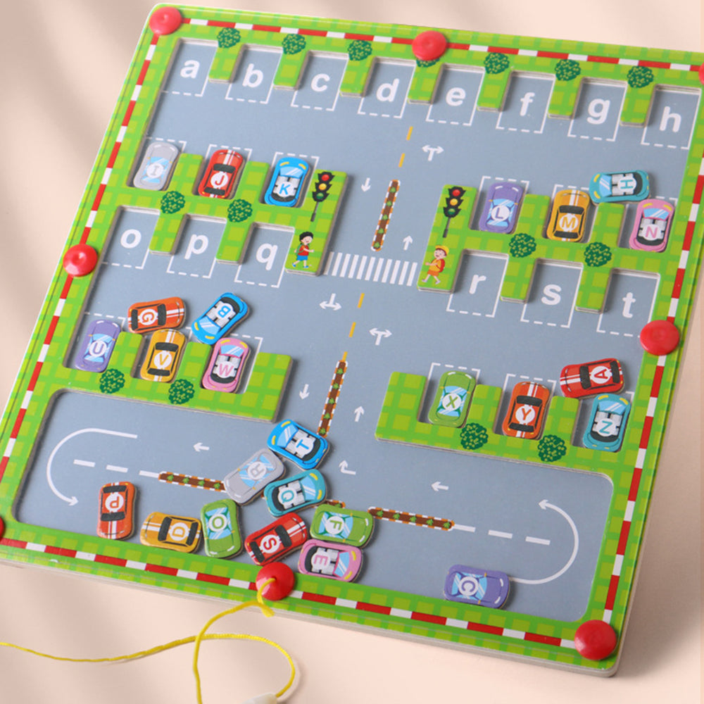 Magnetic Alphabet Maze Letter Puzzle Montessori Educational Toys_6