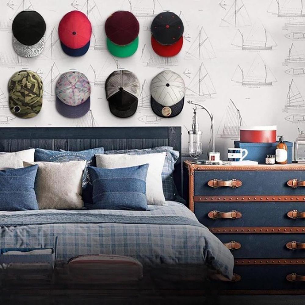 10pcs Self-Adhesive Multifunctional Hat Hooks For Wall_12