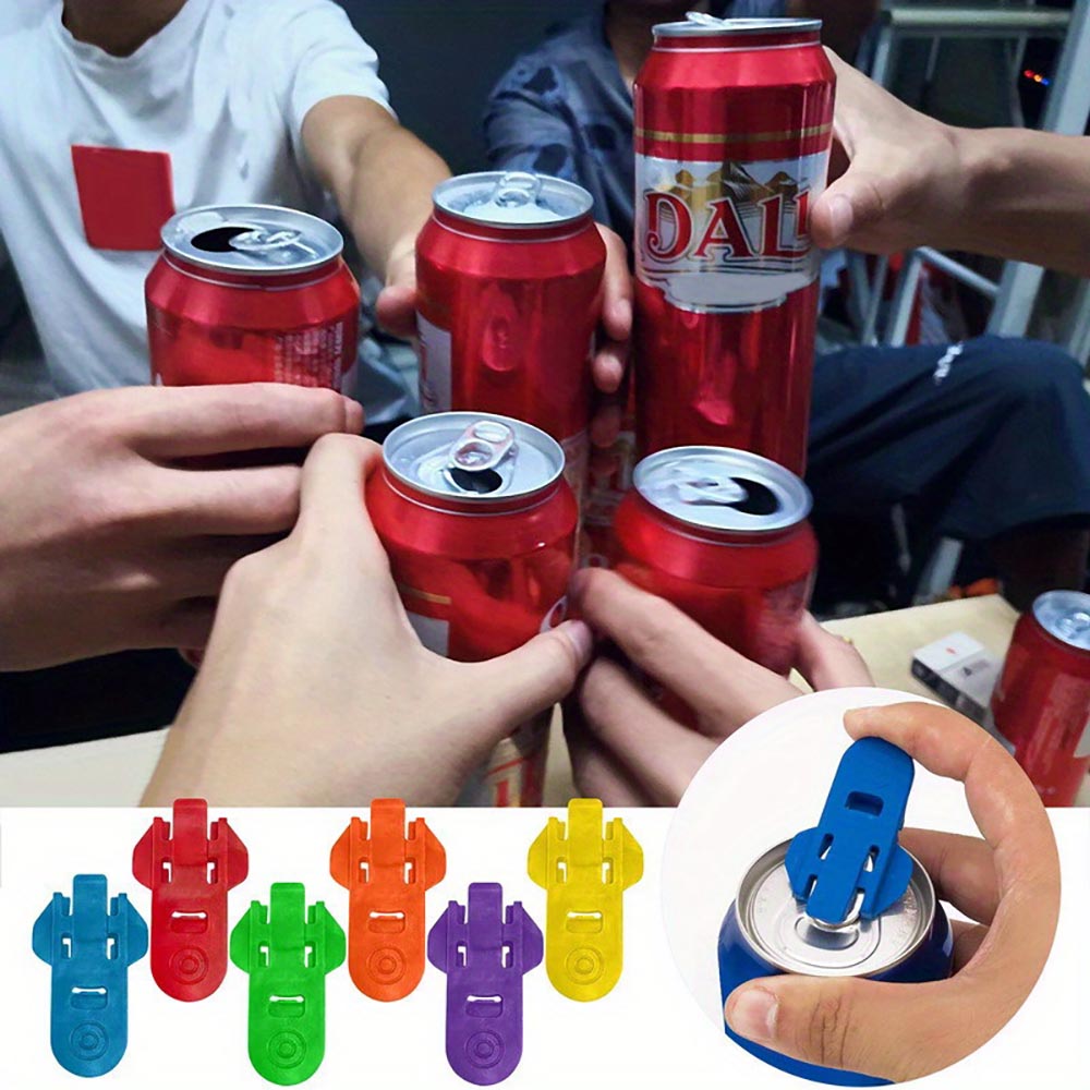 6pcs Dustproof And Insect Proof Simple Handheld Can Opener For Beer And Soda_10