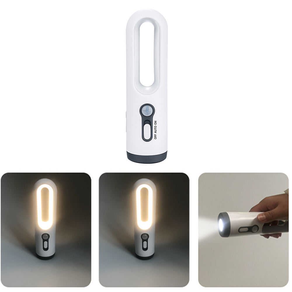 2-in-1 Portable LED Motion Sensor Night Light Indoor Flashlight - Rechargeable_5