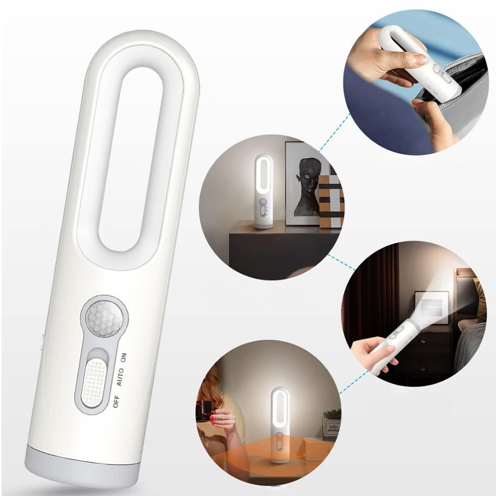 2-in-1 Portable LED Motion Sensor Night Light Indoor Flashlight - Rechargeable_6