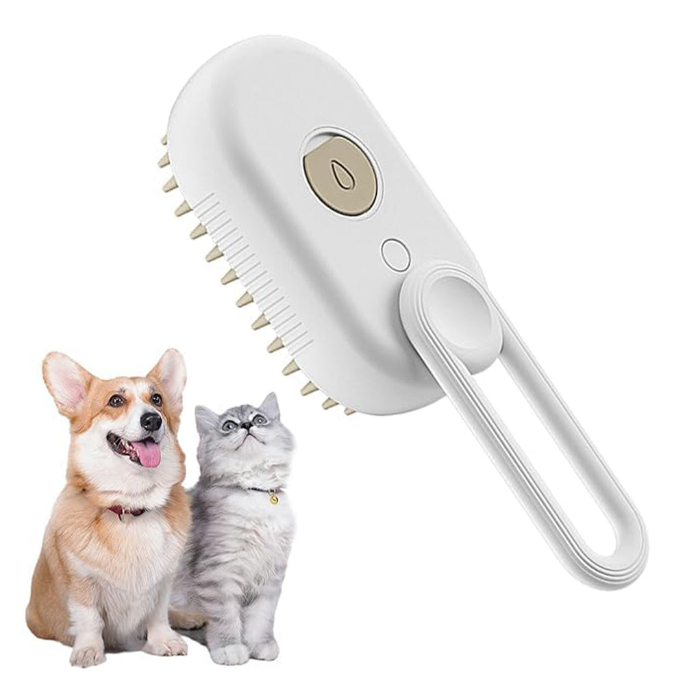 Self-Cleaning Hair Removal Cat Steamy Brush with Massage Function - USB Rechargeable_7