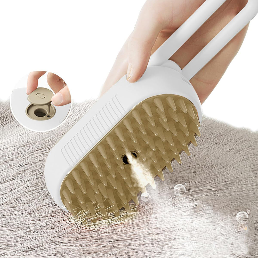 Self-Cleaning Hair Removal Cat Steamy Brush with Massage Function - USB Rechargeable_16