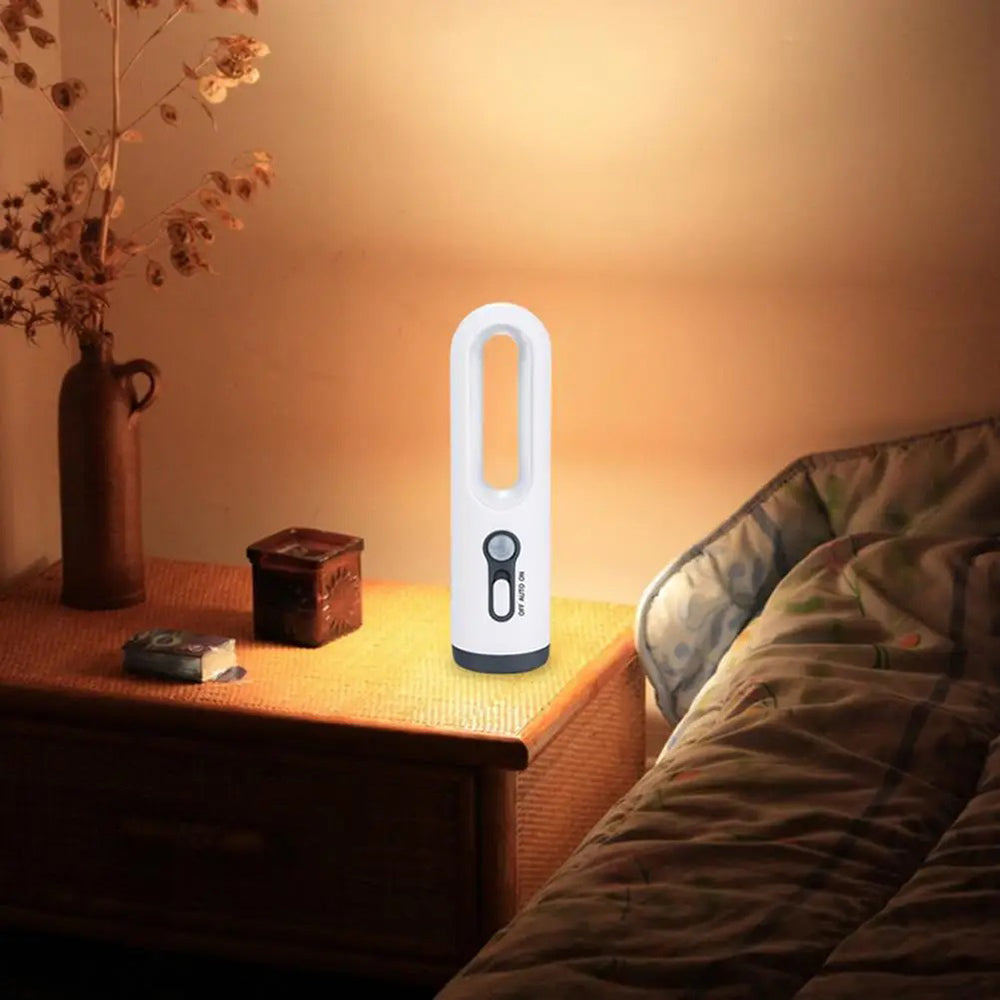 2-in-1 Portable LED Motion Sensor Night Light Indoor Flashlight - Rechargeable_9