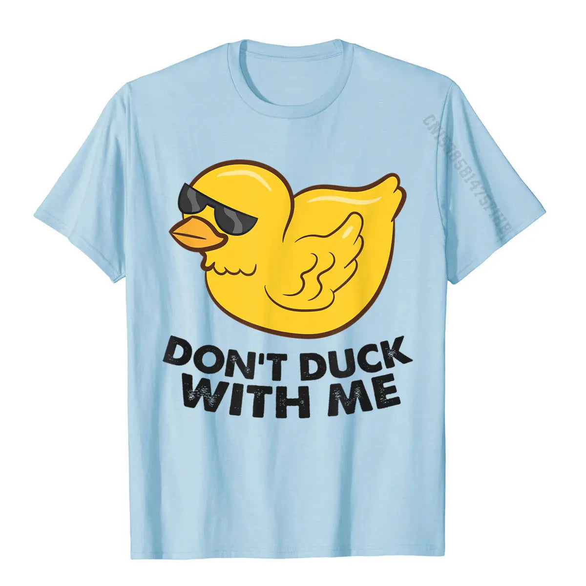 Rubber Duck Don't Duck With Me Cute Duck T-Shirt Cotton Mens T Shirts Group Tops Shirt Cute Street