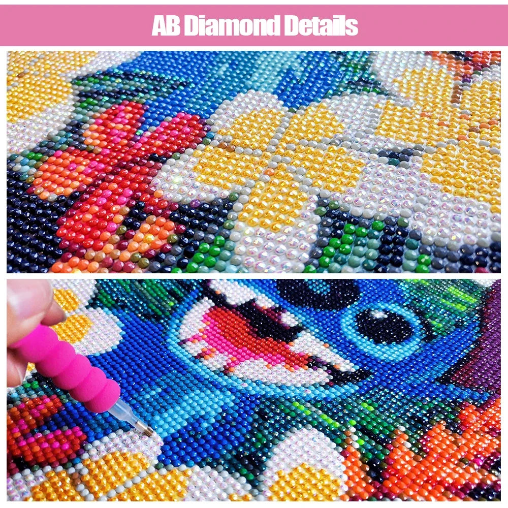 5D DIY Dream Forest AB Diamond Painting Set Flower Diamond Mosaic Landscape Cross  Embroidery Painting Home Decoration Gift