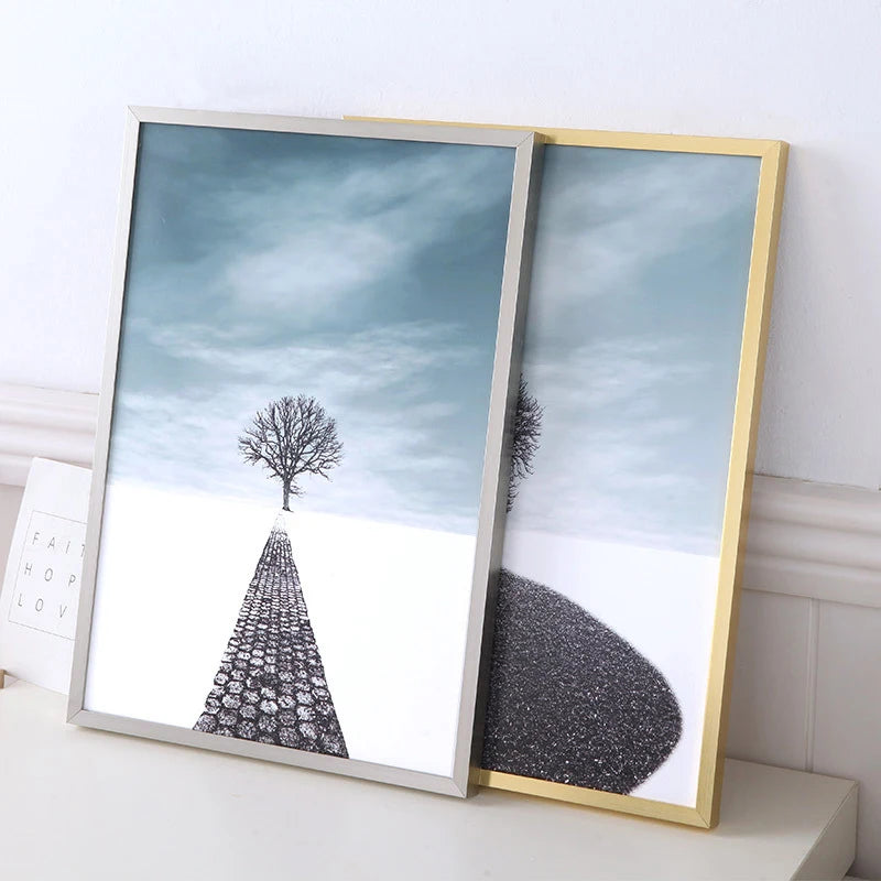 Gold Frame A4 A3 Silver Color Picture Photo Metal Frames for Wall Picture Frames Wall Photo 20x25 Frame Home Decoration Wall Art