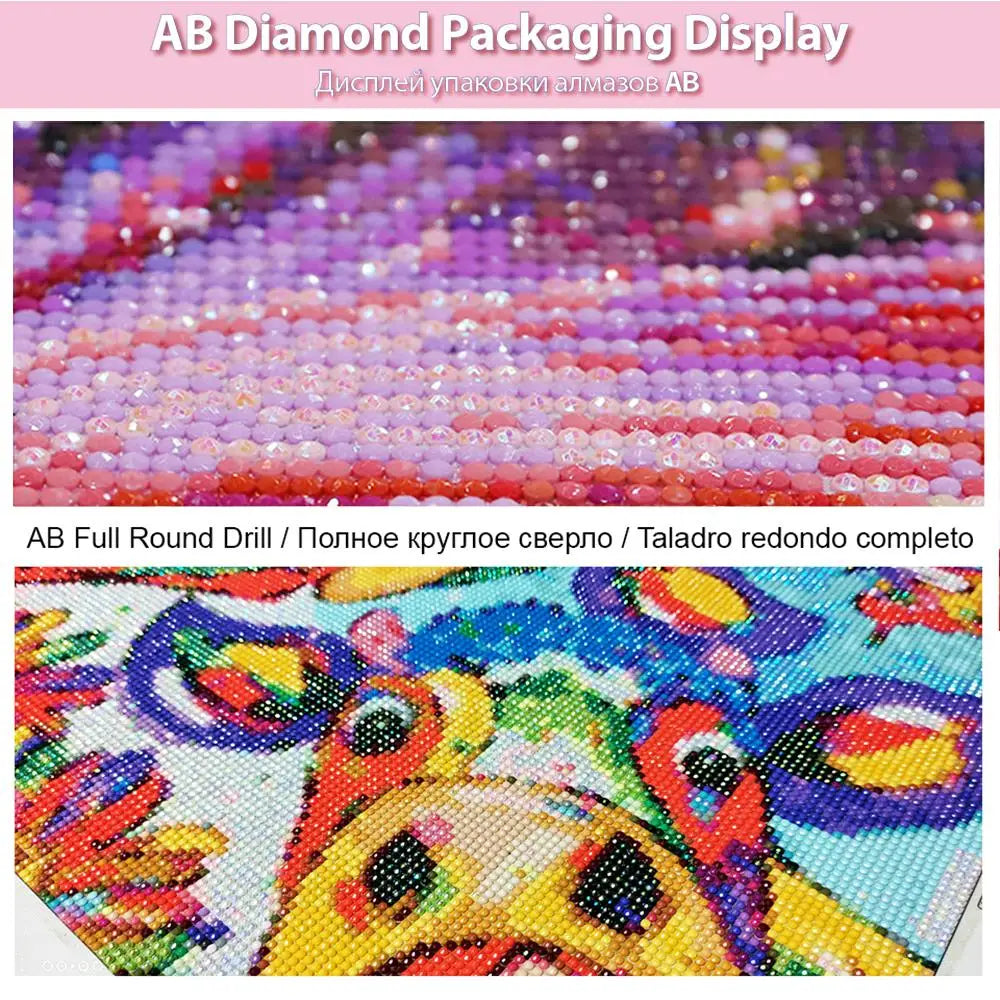 Diamond Painting Angel Girl 50 Colors 5D DIY Cross Stitch AB Drill Portrait Embroidery Mosaic Rhinestones Art Hobby Home Decor