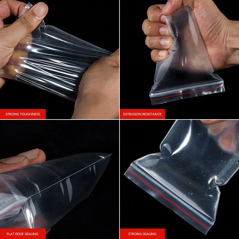 Small Zip Lock Plastic Bags Reclosable Transparent Bag Vacuum Storage Bag Clear Bags Ziplock Food Storage Bags plastic zip bag