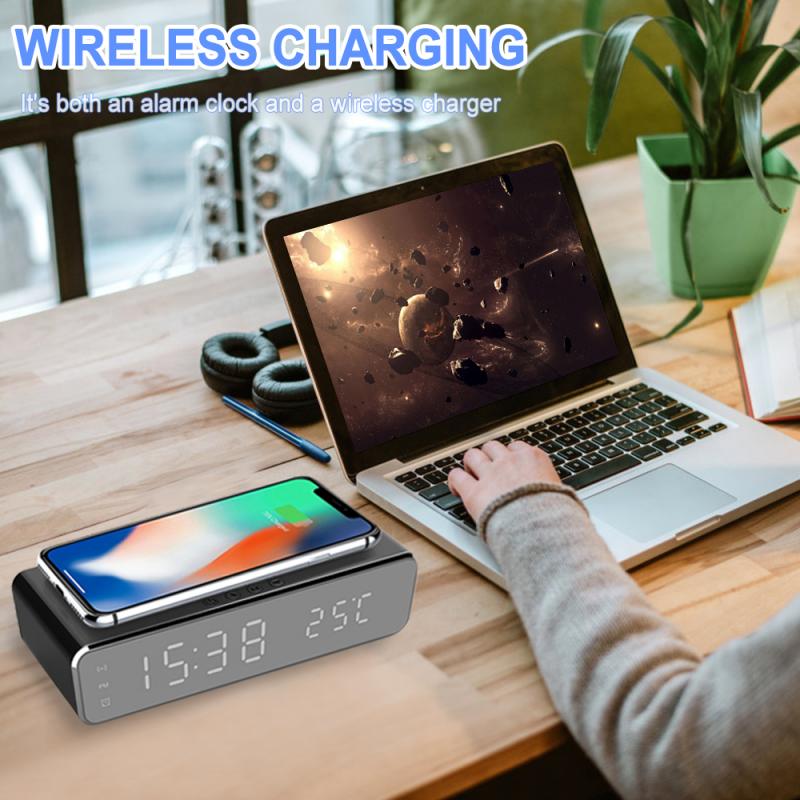 Wireless charger LED temperature alarm- USB Powered_5