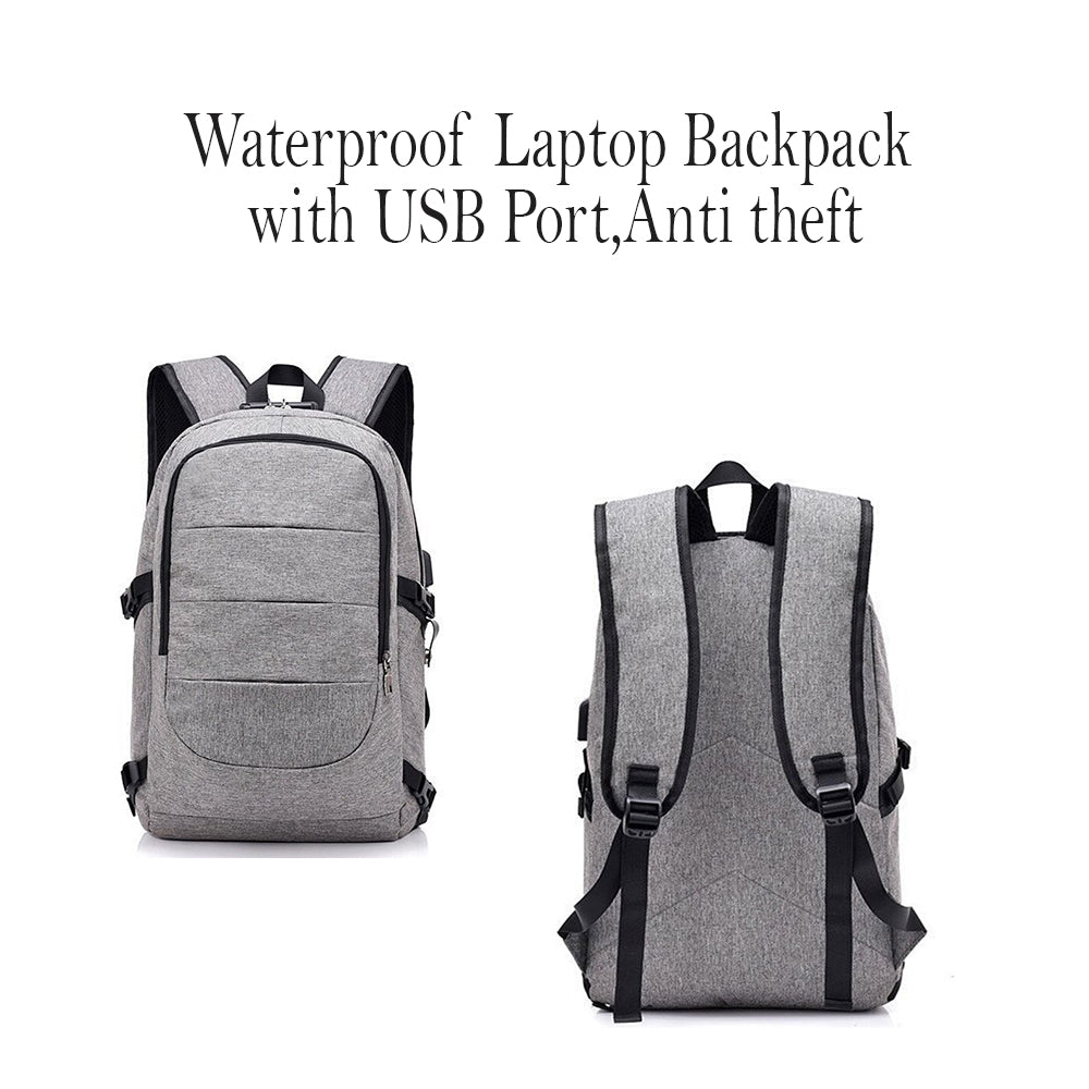 Waterproof Laptop Backpack with USB Port, Anti-theft_1