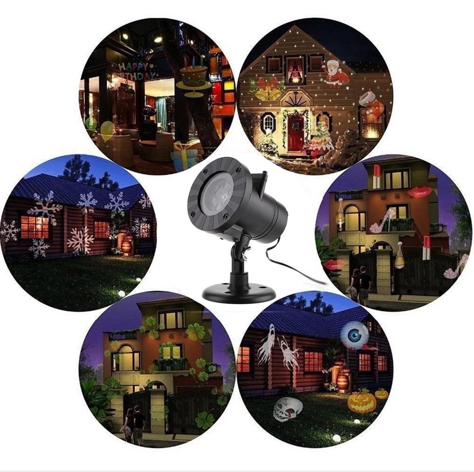 12 Patterns Christmas Projector Laser Lights- AU/UK/US/EU Plugged-in_1