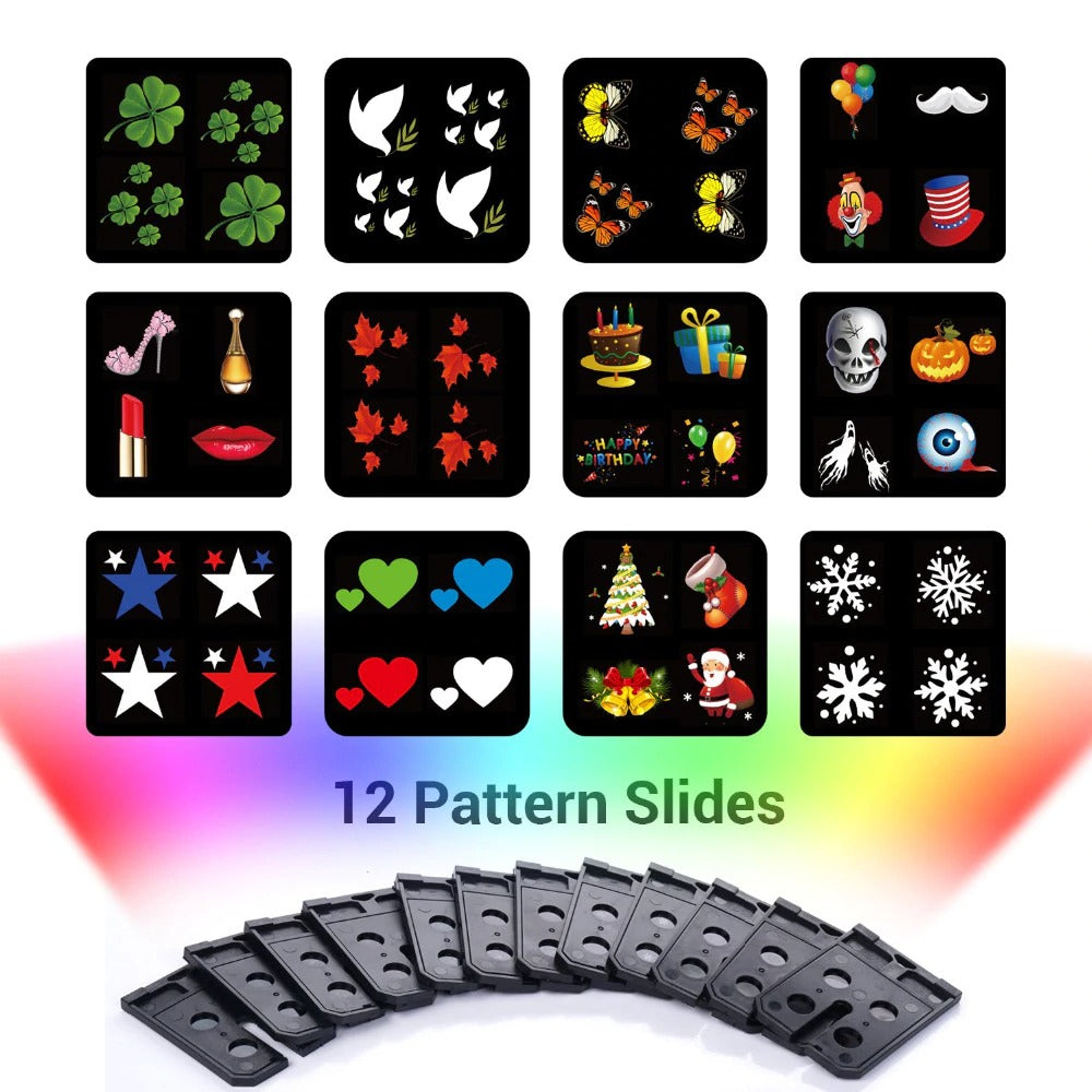 12 Patterns Christmas Projector Laser Lights- AU/UK/US/EU Plugged-in_3