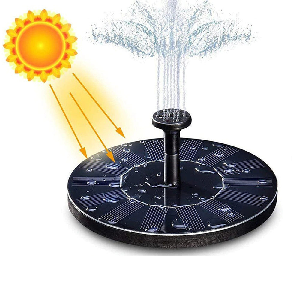 Environmental Friendly Solar Powered Decorative Fountain Birdbath Pump_2