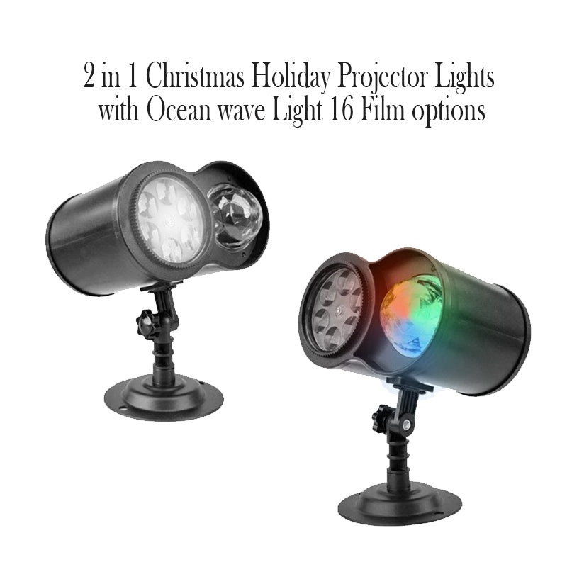 2 in 1 Holiday Projector Lights with 16 Film Options - AU,EU,UK,US Plug_8
