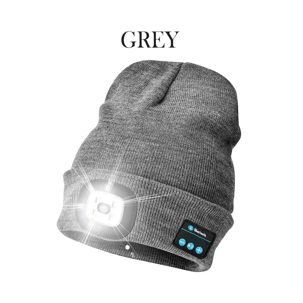 Bluetooth Music Knitted Hat with LED Lamp Cap- USB Charging_2