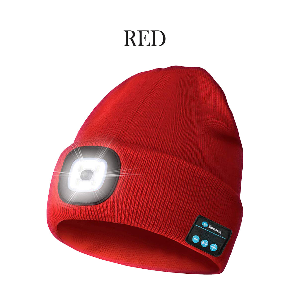 Bluetooth Music Knitted Hat with LED Lamp Cap- USB Charging_1