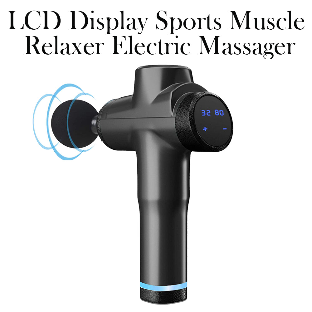LCD Display Sports Muscle Relaxer Electric Massager- USB Charging_2