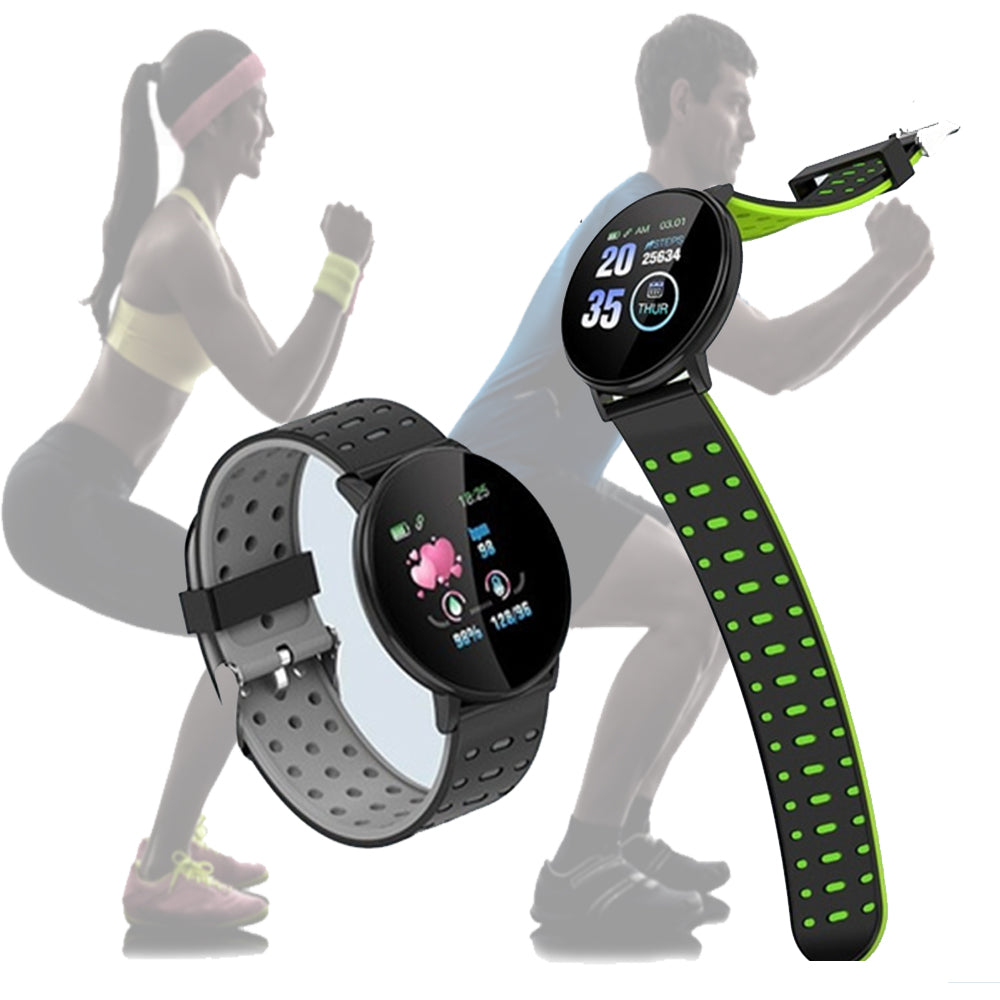 Bluetooth Smartwatch Blood Pressure Monitor Unisex and Fitness Tracker- USB Charging_1