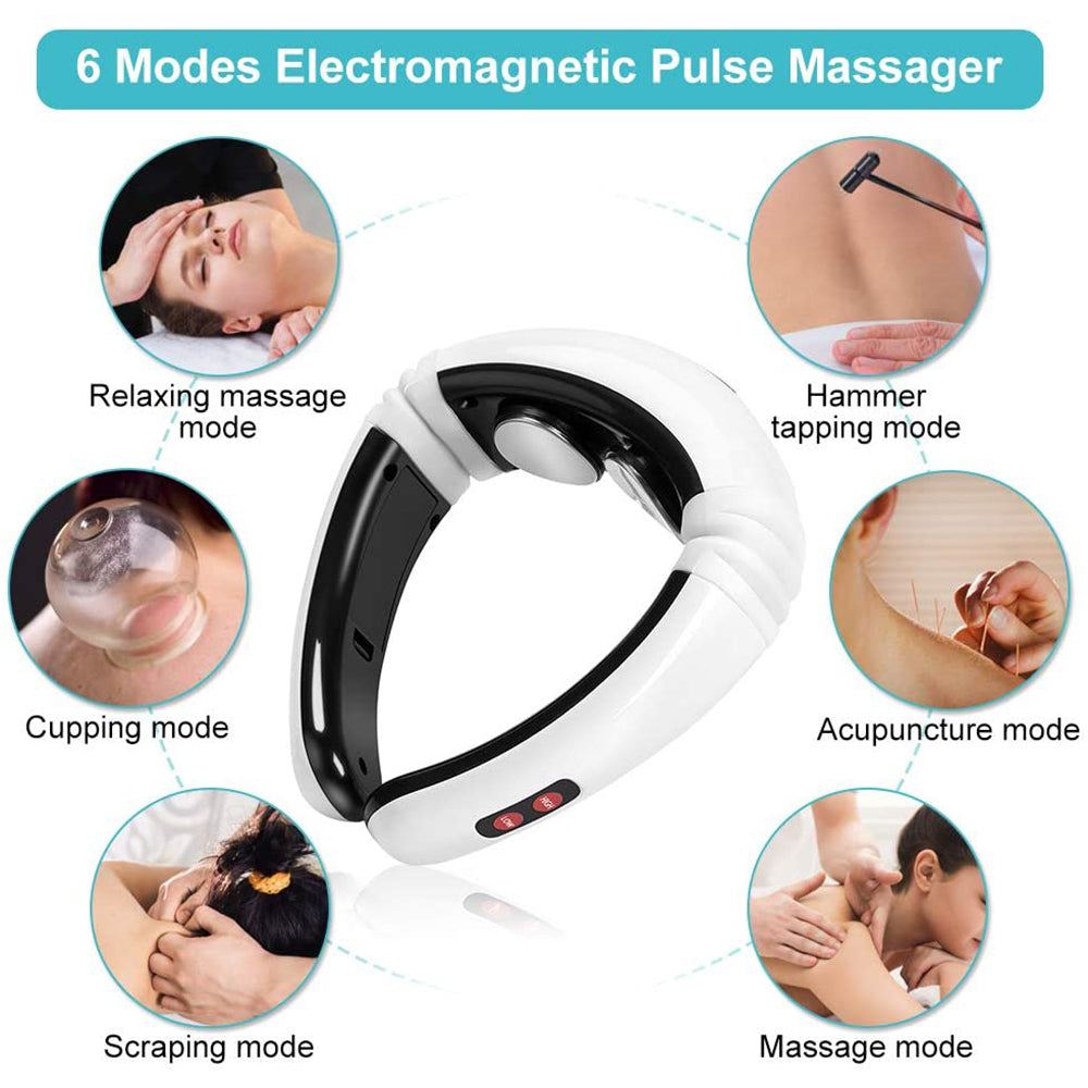 Infrared Heating USB Charging Electric Neck Massager with 6 Massage Modes_10