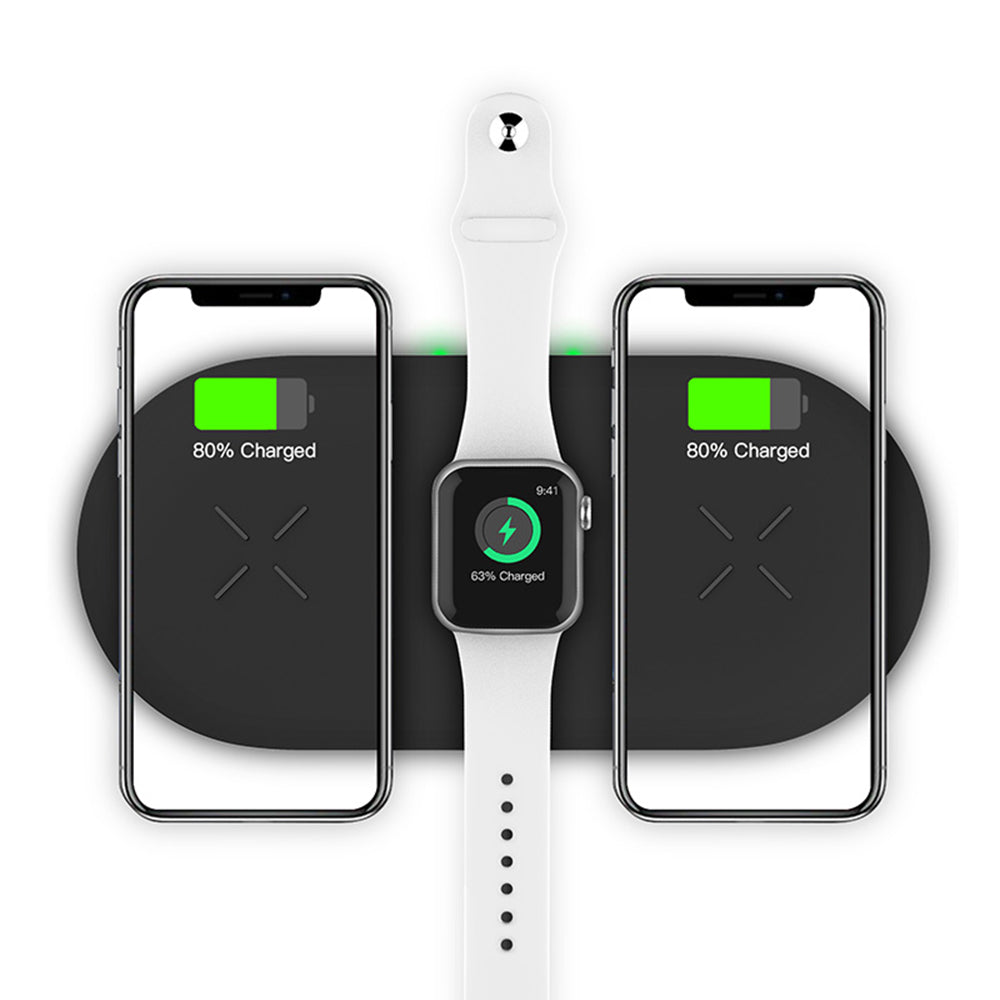 18W 3-in-1 Fast Charging Wireless QI Charger Pad for Apple, Samsung, Apple Watch and AirPods_3