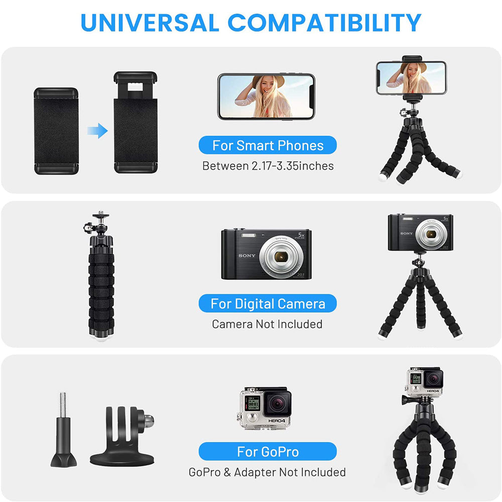 Remote Control Flexible Mobile Phone Holder Tripod Octopus Bracket for Cell Phone and Camera Selfie Stand_8
