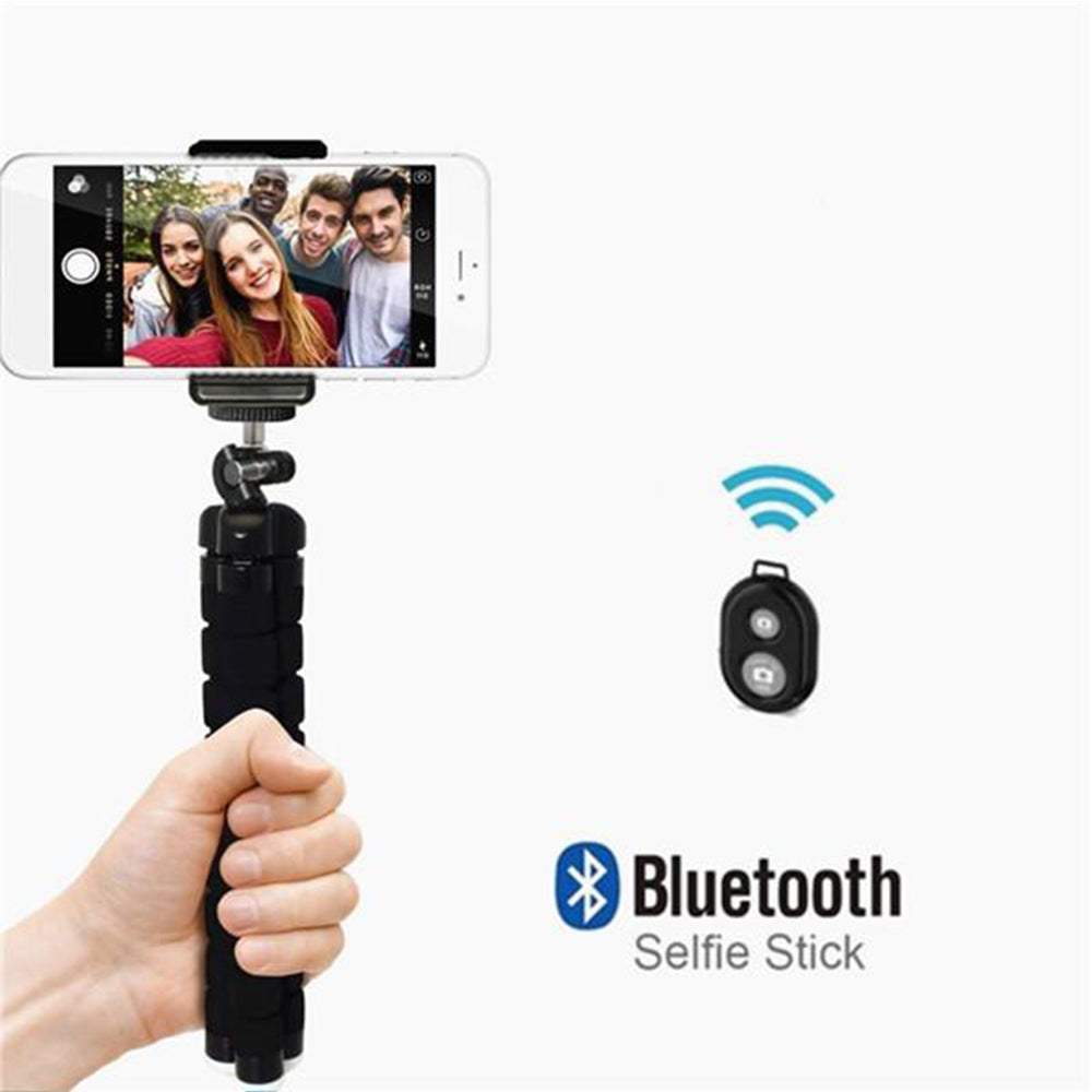 Remote Control Flexible Mobile Phone Holder Tripod Octopus Bracket for Cell Phone and Camera Selfie Stand_12