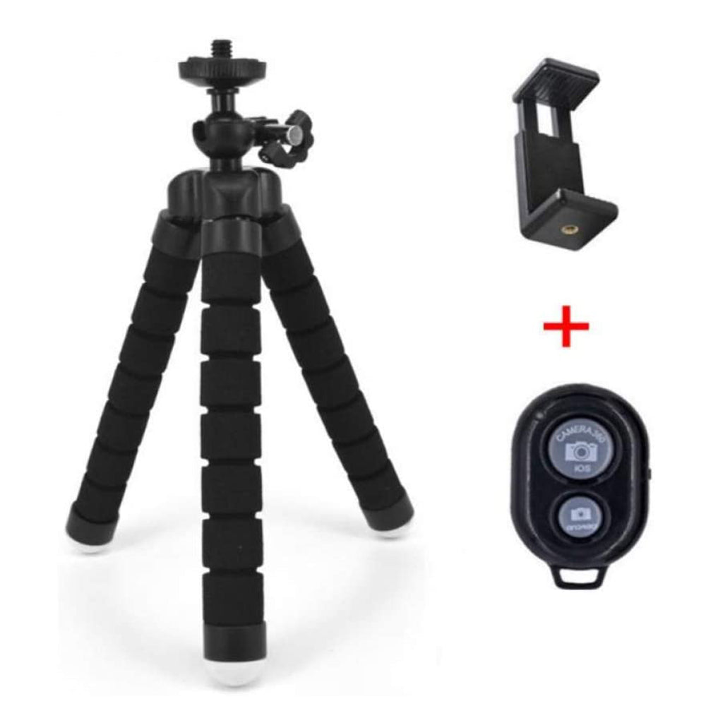 Remote Control Flexible Mobile Phone Holder Tripod Octopus Bracket for Cell Phone and Camera Selfie Stand_3