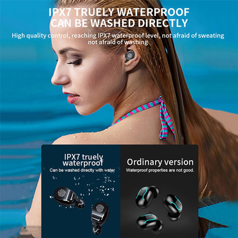 Wireless Earphones 8D Bass Stereo Waterproof Hands-free Headset- USB Charging_11